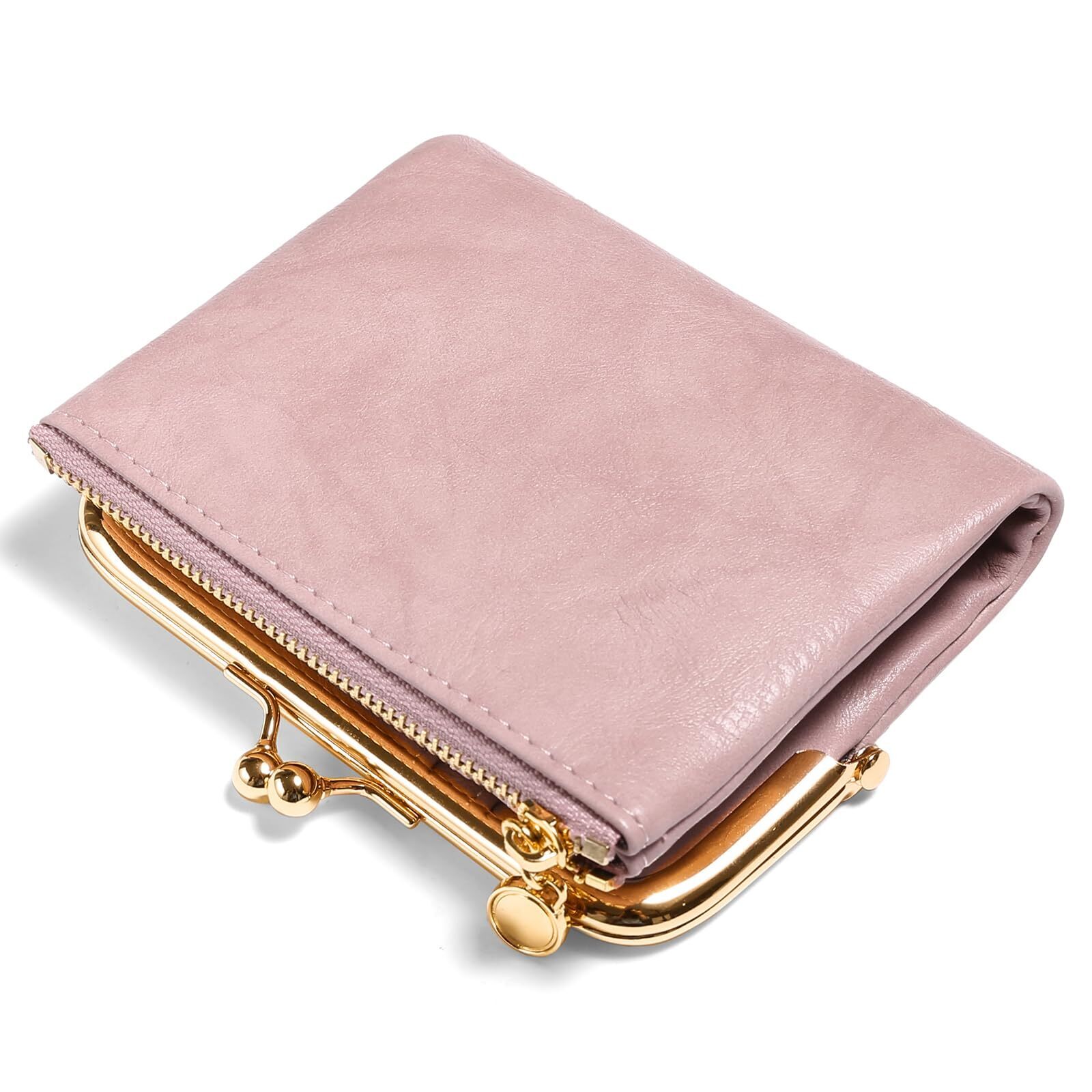 9798 Wallet Small Rfid Blocking Bifold Leather Wallets Vintage Coin Purse